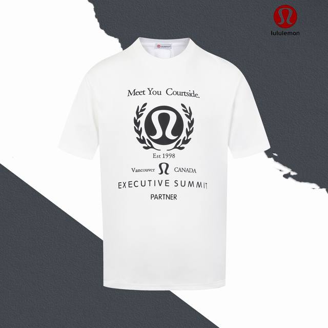 Style No. Sl210 Lululemon Logo letter print round neck short sleeves Couples' sa