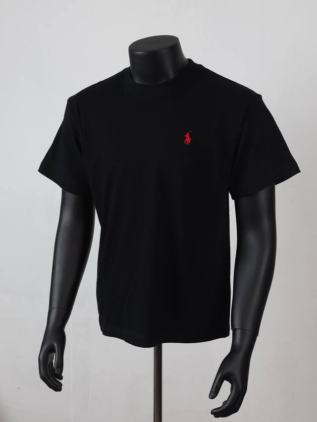 Style [L1] Ralph Lauren classic embroidered pony logo round neck basic short sle