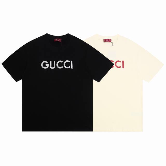 1953# Gucci summer short sleeves official website same fabric 230g double yarn c