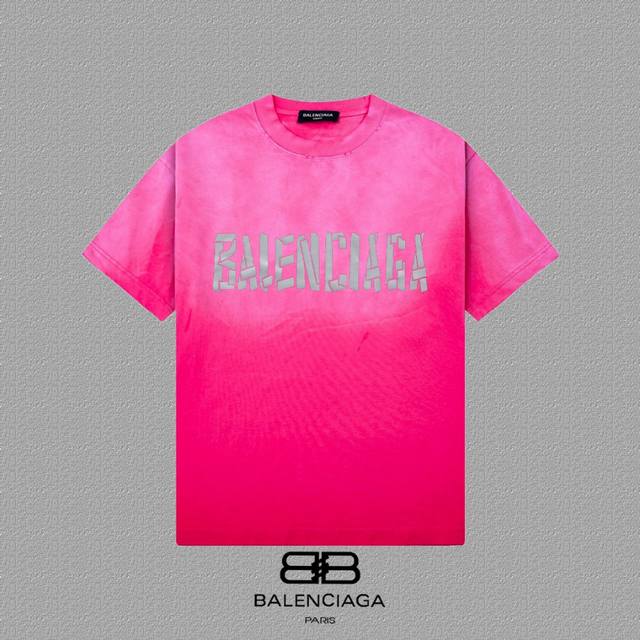 Balenciaga 2025Fw short-sleeved T-shirt High-end 26S double yarn 300g fabric Was