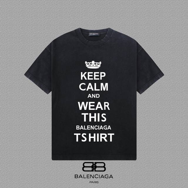 Balenciaga Paris family] 2025Fw short-sleeved T-shirt High-end 26S double yarn 3