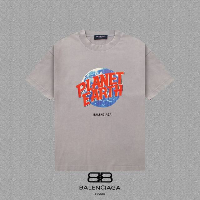 Balenciaga 2025Fw short-sleeved T-shirt High-end 26S double yarn 300g fabric Was