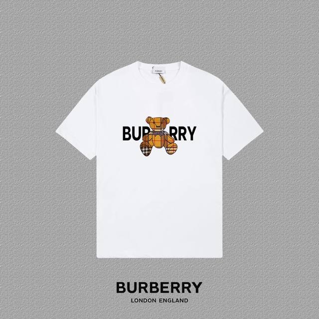 Burberry 2025Fw short-sleeved T-shirt with letter logo printing High-end 26S dou