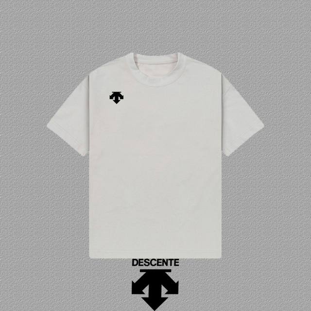 Descente 2025Fw short-sleeved T-shirt with logo printing High-end 26S double yar