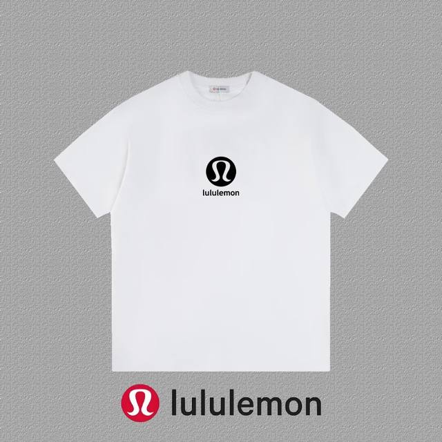 Lululemon 2025Fw short-sleeved T-shirt thick board logo high-end 26S double yarn