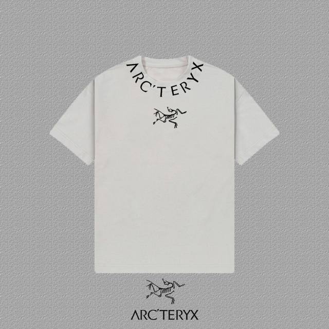 Arc Treyx] 2025Fw short-sleeved T-shirt thick board logo high-end 26S double yar