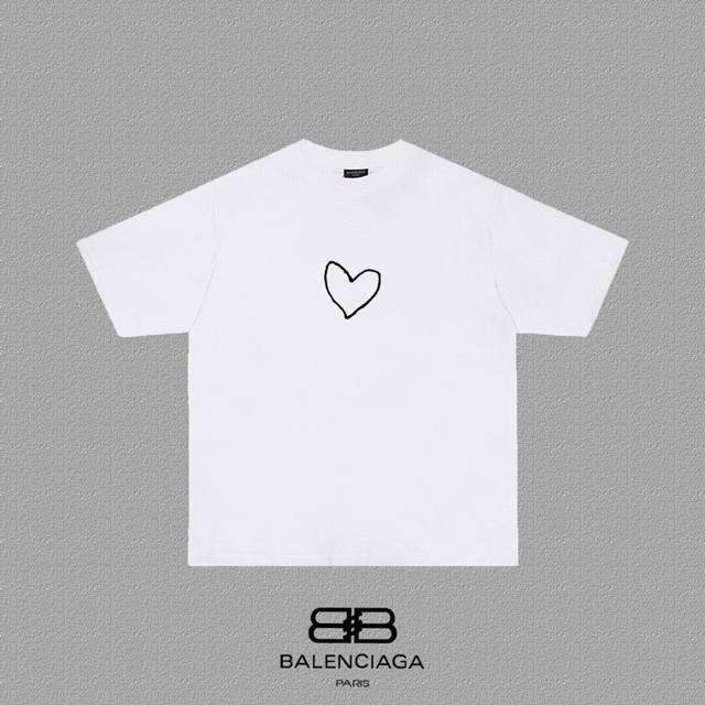 Balenciaga Paris Qixi limited edition letter print short-sleeved T-shirt Custom-