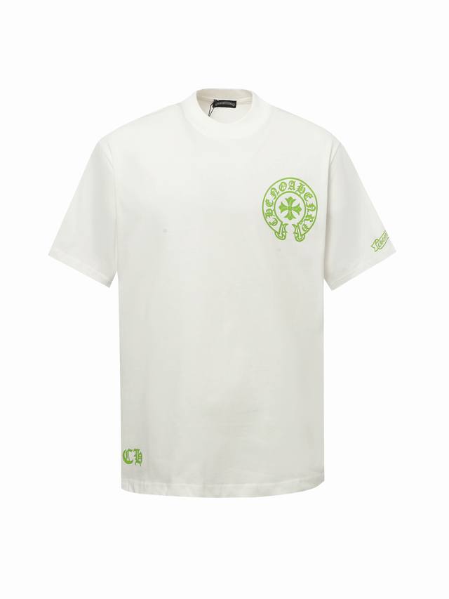 Chrome Hearte Ch 25Ss Early Spring Sanskrit Horseshoe Print Short Sleeve T-shirt