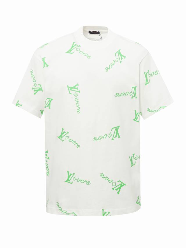 Lv Louis Vuitton 2025 early spring new unisex short-sleeved T-shirt, simple and