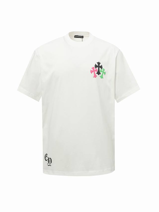 Chrome Hearts Ch foam printed short-sleeved T-shirt The fabric is made of 280g c