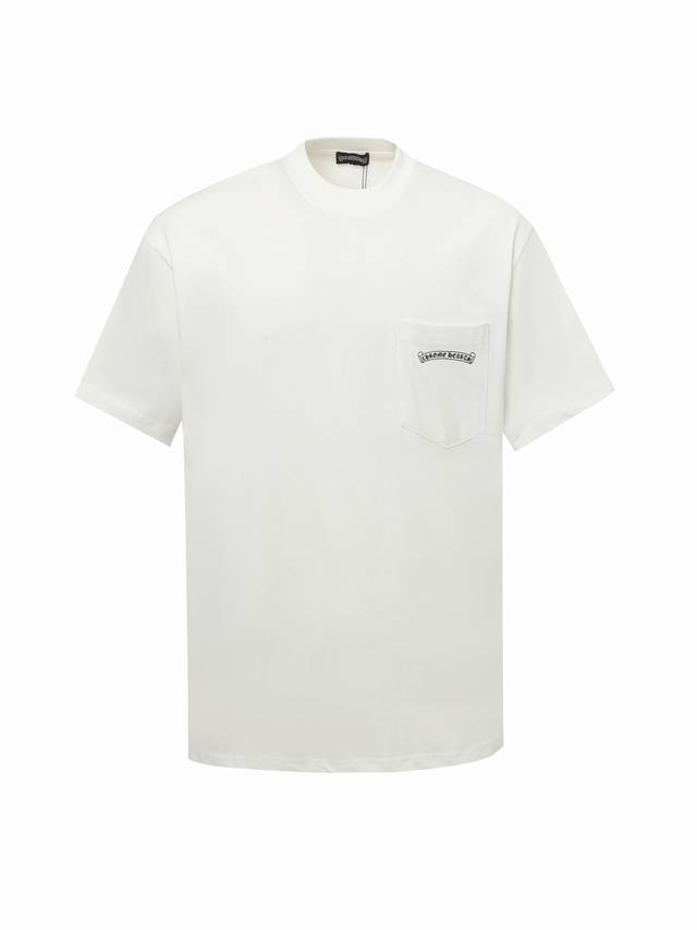 Chrome Hearte Ch 25Ss Early Spring Sanskrit Letters Printed Short Sleeve T-shirt