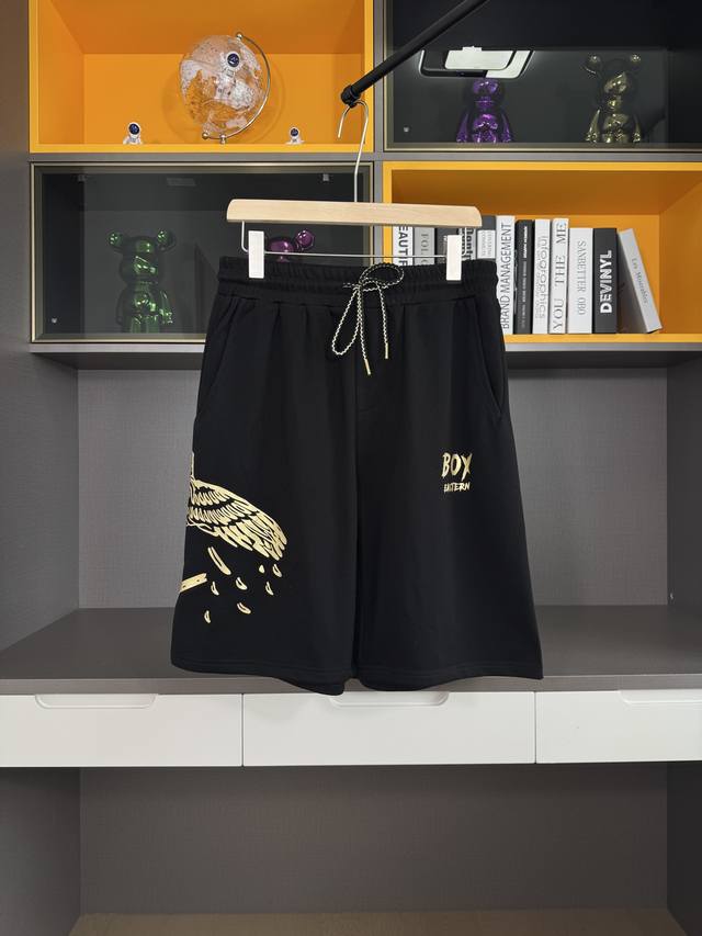 Boy Eastern2025 new loose printed shorts, made of 300g terry material, same styl