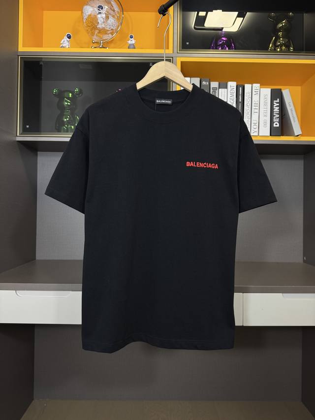 Blcg 25Ss Spring and Summer new short-sleeved round neck T-shirt, high-end custo