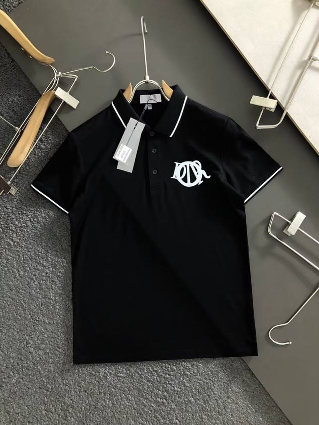Dior2025Ss new summer Logo men's lapel Polo shirt! A classic business men's styl