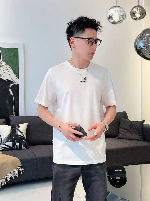 Prada short-sleeved series Season: 2025 Spring and Summer Color: Black, White, G
