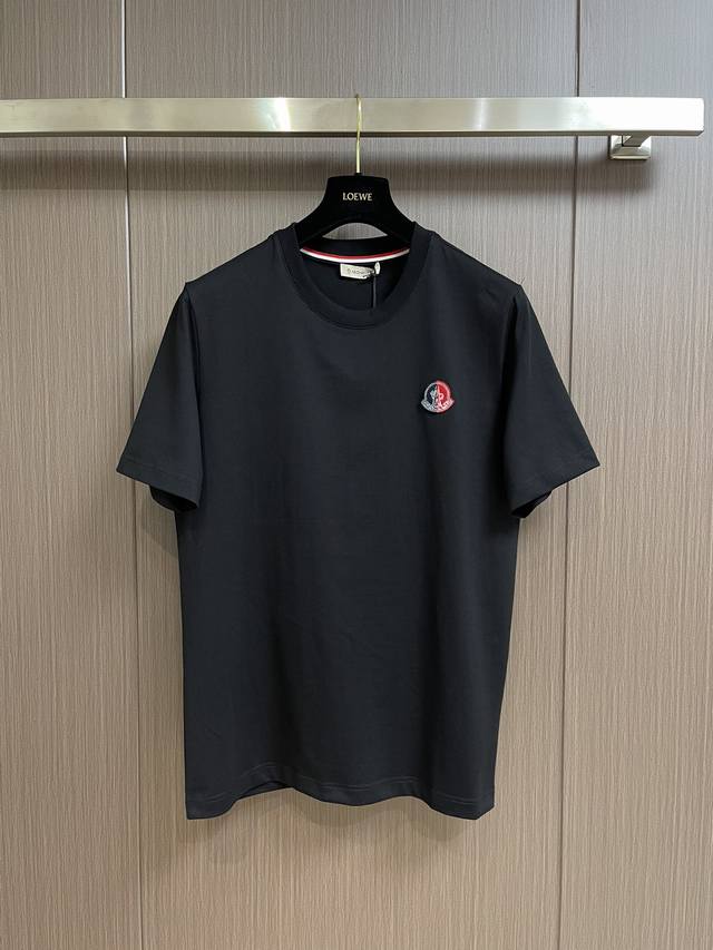 Moncler Spring and Summer contrasting color patch short-sleeved T-shirt, custom-