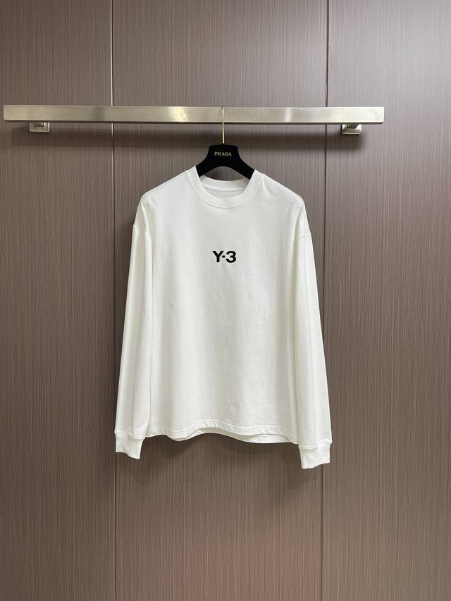 Y3 New early spring pullover round neck logo printed long sleeve sweatshirt, cus