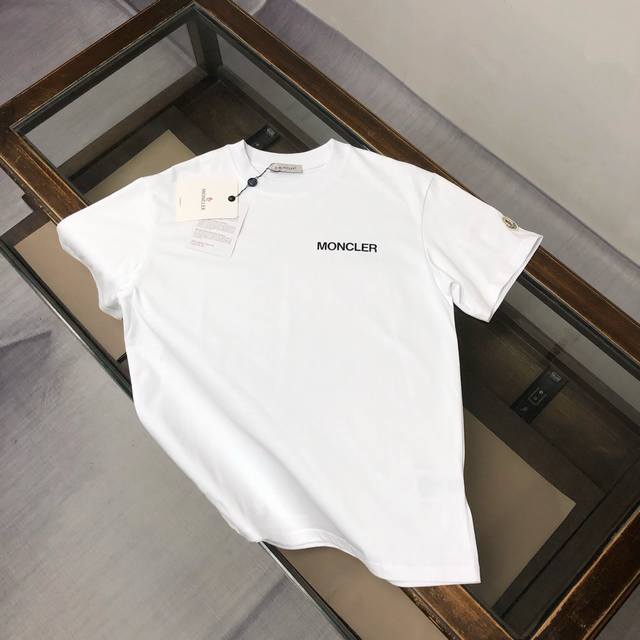 Moncler 2025 new men's round neck short-sleeved couple T-shirt ~ High-quality ch