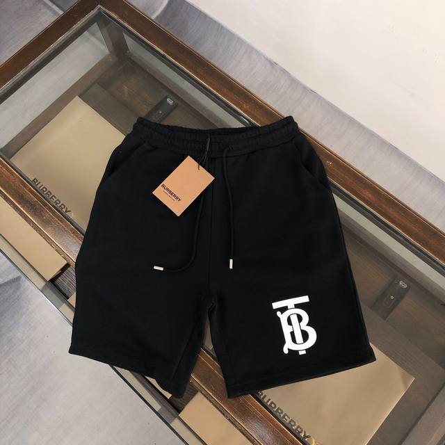 Bur*Berry Burberry summer fashion casual new men's casual elastic shorts, high-e