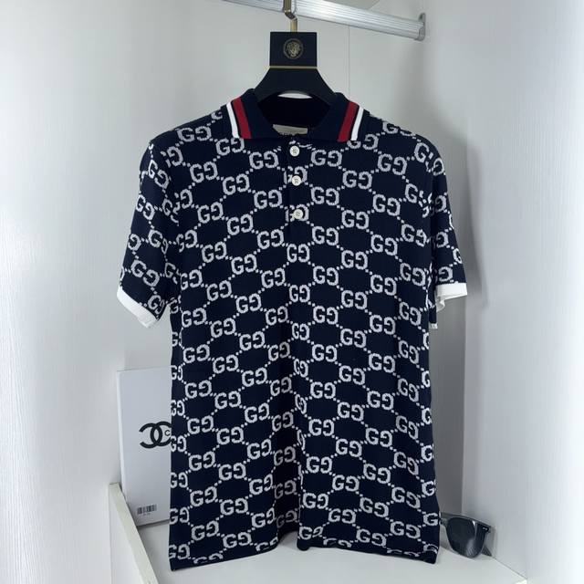 Gucci, new knitted Polo shirt. The workmanship details are 1:1 with the official