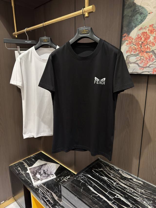 Fd25S Spring and Summer new casual round neck short sleeves, size S-Xl