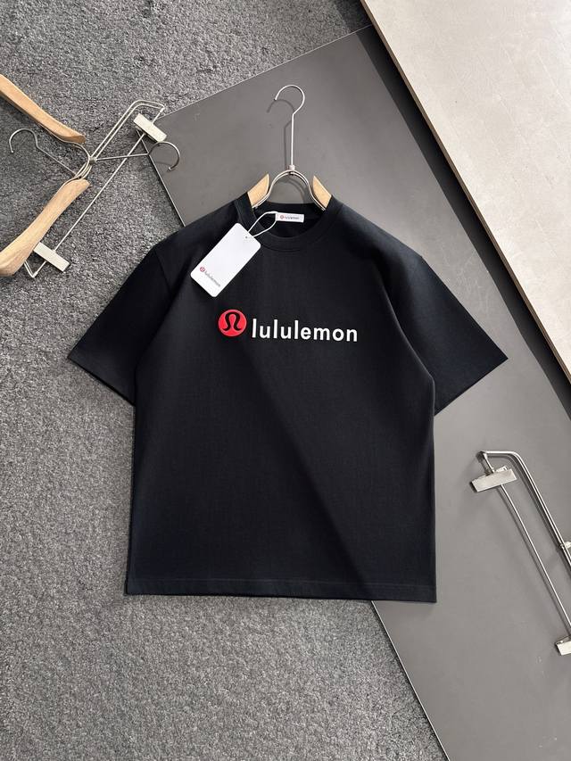Lulu 2025Ss spring and summer latest round neck fashion short-sleeved T-shirt, o