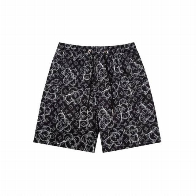 Lv Louis Vuitton, the latest summer beach pants with inner net, custom brand rop