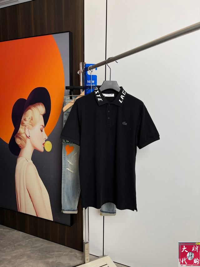 Crocodile new men's Polo short sleeves, the overall design is fashionable and ve