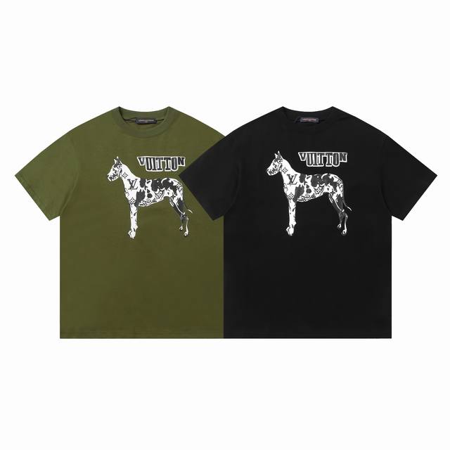 Louis Vuitton new short-sleeved T-shirt, printed technology, sold simultaneously