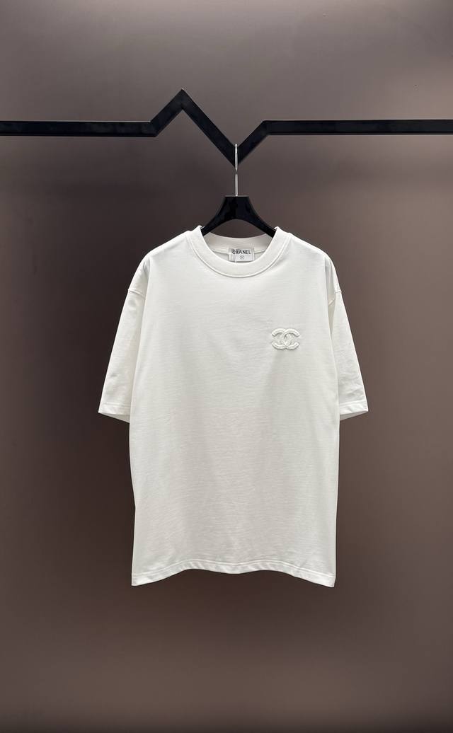 original quality] Brand: Chanel 25Ss latest top embroidery Chanel brand elements