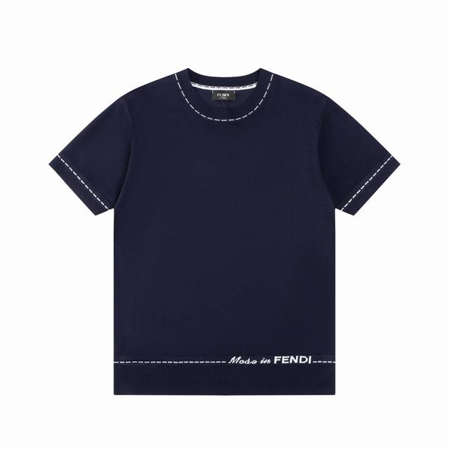 Fendi Fendi double Ff round neck short sleeve sweater Upgraded, inspired by the