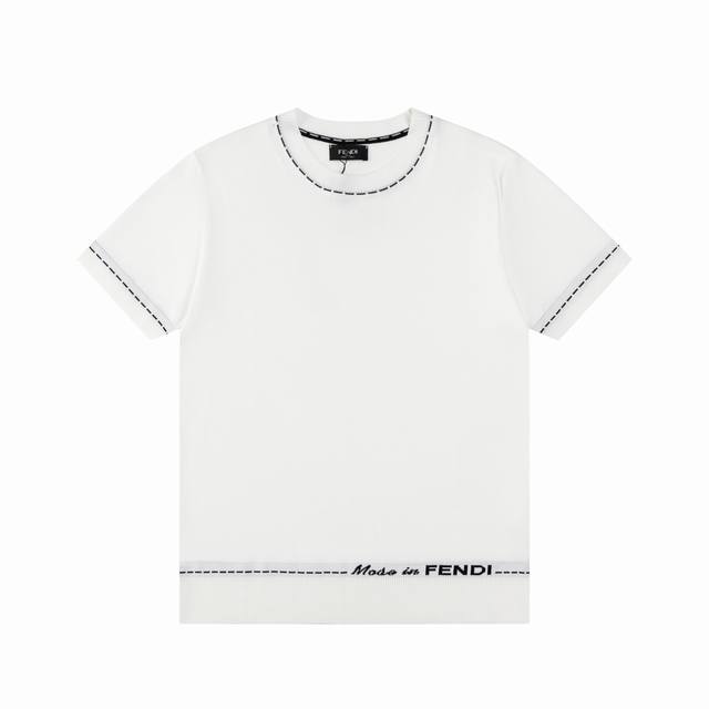 Fendi Fendi double Ff round neck short sleeve sweater Upgraded, inspired by the