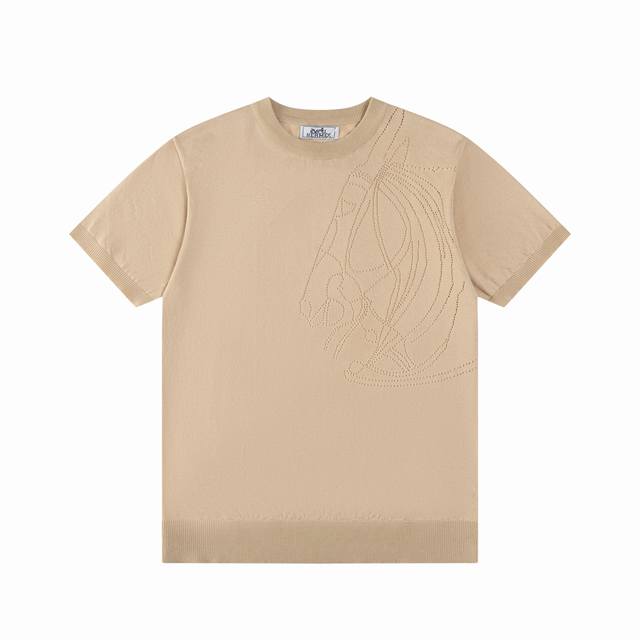 Hermes Hermes colorblock collar sweater round neck Upgraded, inspired by the 198