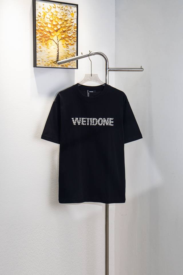 Style number: Y188 We We11Done hot pearl hot-strap couple short-sleeved T-shirt