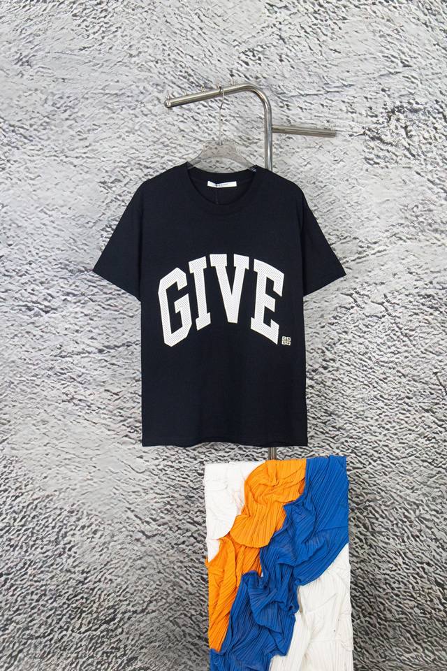 Model number: Y120 Givenchy grid embroidery short sleeves High-quality cotton je