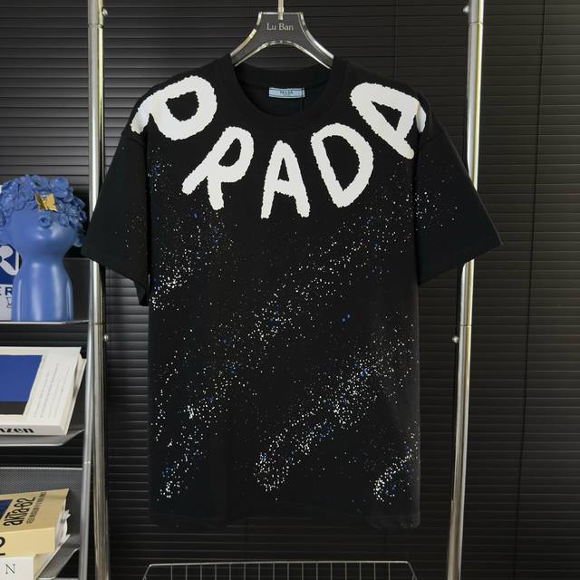 591 Arrived on the same day, ready for delivery Prada Prada heavy hand-painted l