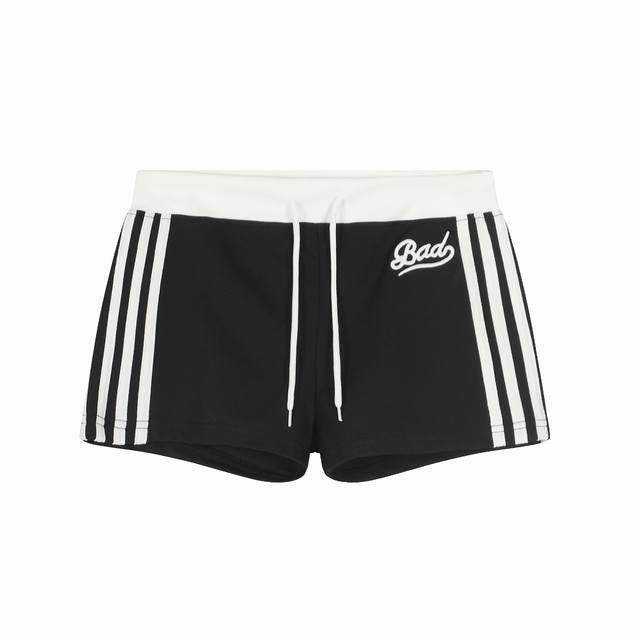 Badblood American retro niche embroidered letters webbing drawstring shorts hot