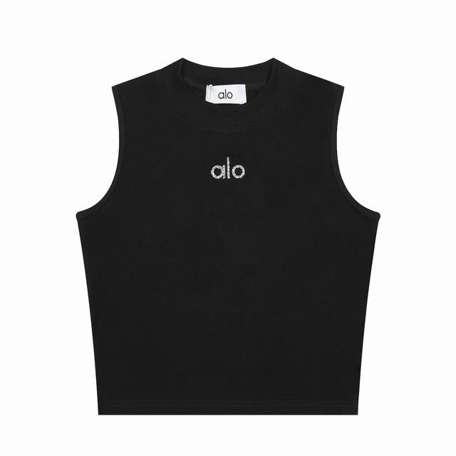Alo vest 1*1 thread hot diamond inner wear sports fitness bottom vest top short