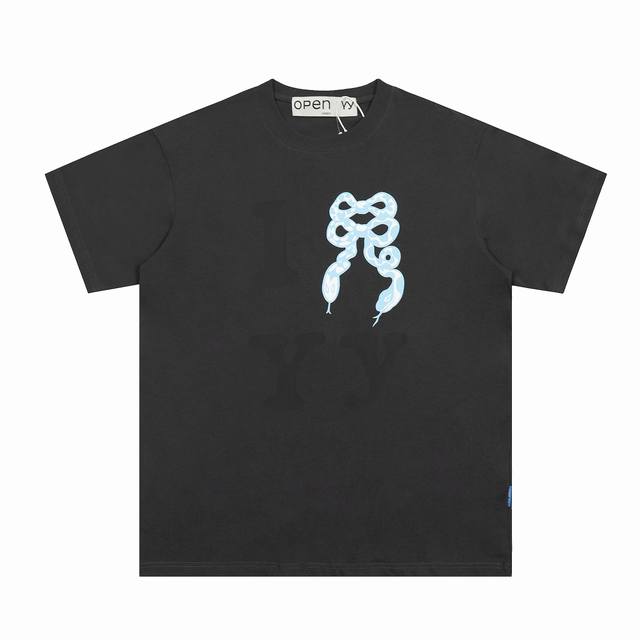 Open Yy Snake Year Limited Edition Yy Bowknot Small Blue Snake Letter Printed Sh