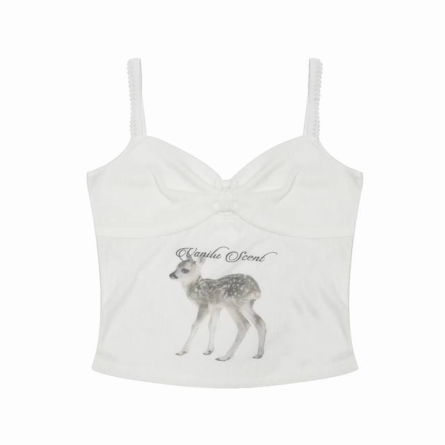 Angelnumber555 Korean designer brand 25 spring and summer new style Deer print b