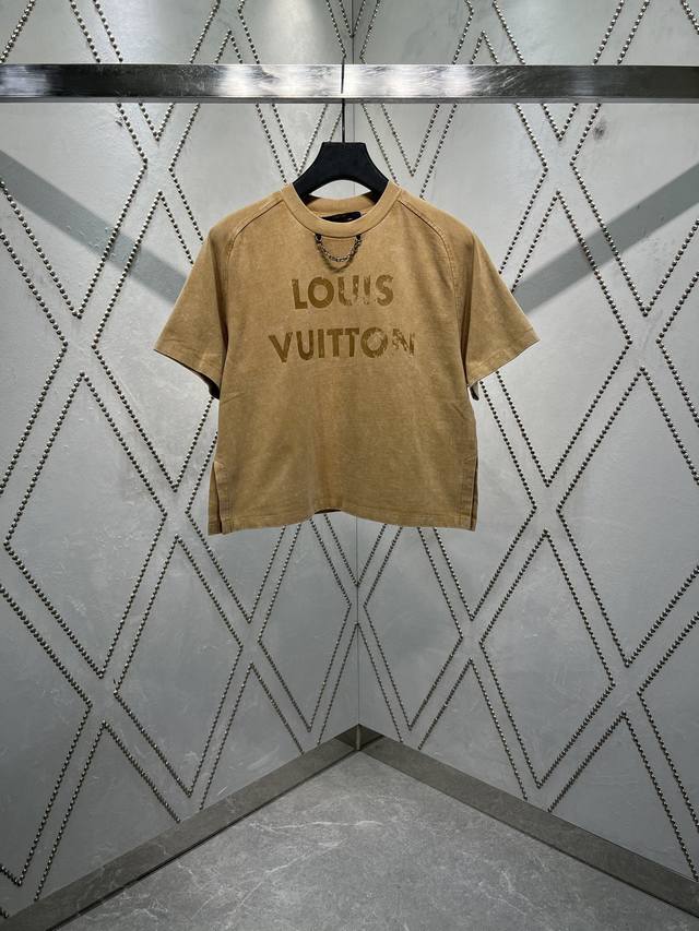 New retro effect T-shirt from LvJia 25Ss This T-shirt uses over-dyeing technolog