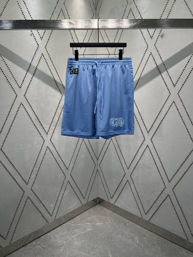 Chrome Hearts new double-layer mesh fabric ice hockey suit, unisex V-neck shorts