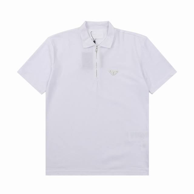 Prada Prada chest pocket half zip short sleeve polo shirt short sleeve Size: XS-