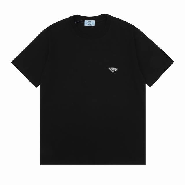 Prada Prada classic iron logo short-sleeved T-shirt Size: SL