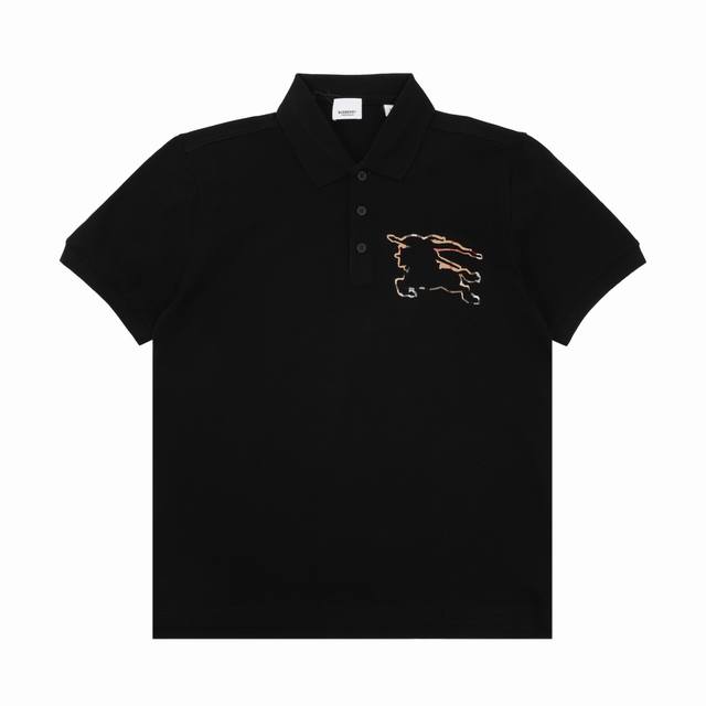 Burberry Burberry check hollow horse short-sleeved Polo shirt Size: Xs-L