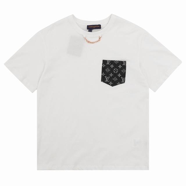 Louisvuitton Louis Vuitton denim pocket short sleeves Size: SL