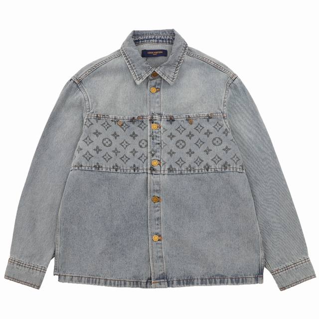 Louisvuitton Louis Vuitton patchwork denim long-sleeved jacket Size: 46-52