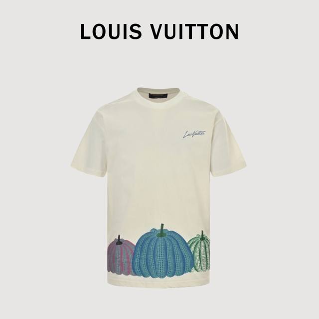 Louis Vitton 23Ss Xyk Pumpkin Print T-shirt A collaboration with Yayoi Kusama, i