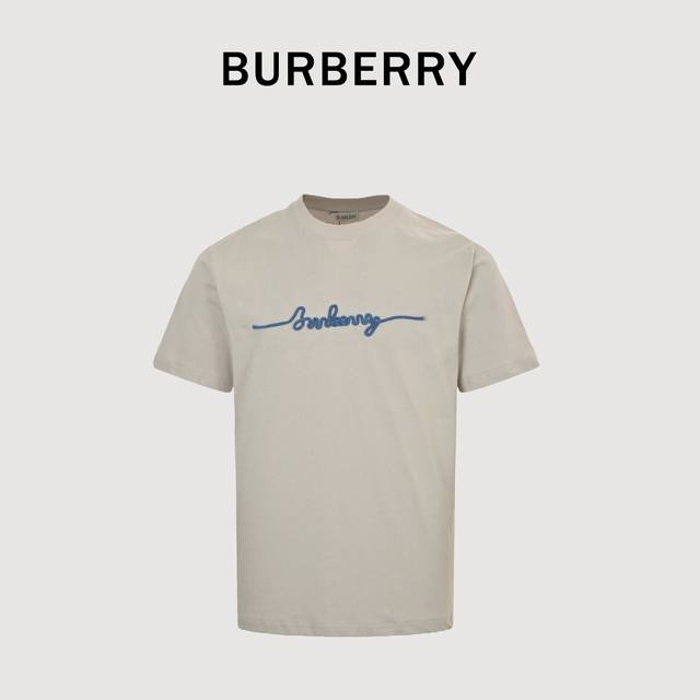 Burberry Bbr rope embroidered short-sleeved T-shirt The original was purchased f