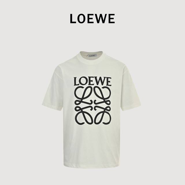 Loewe 25Ss four-leaf clover print short-sleeved T-shirt The fabric has been shru